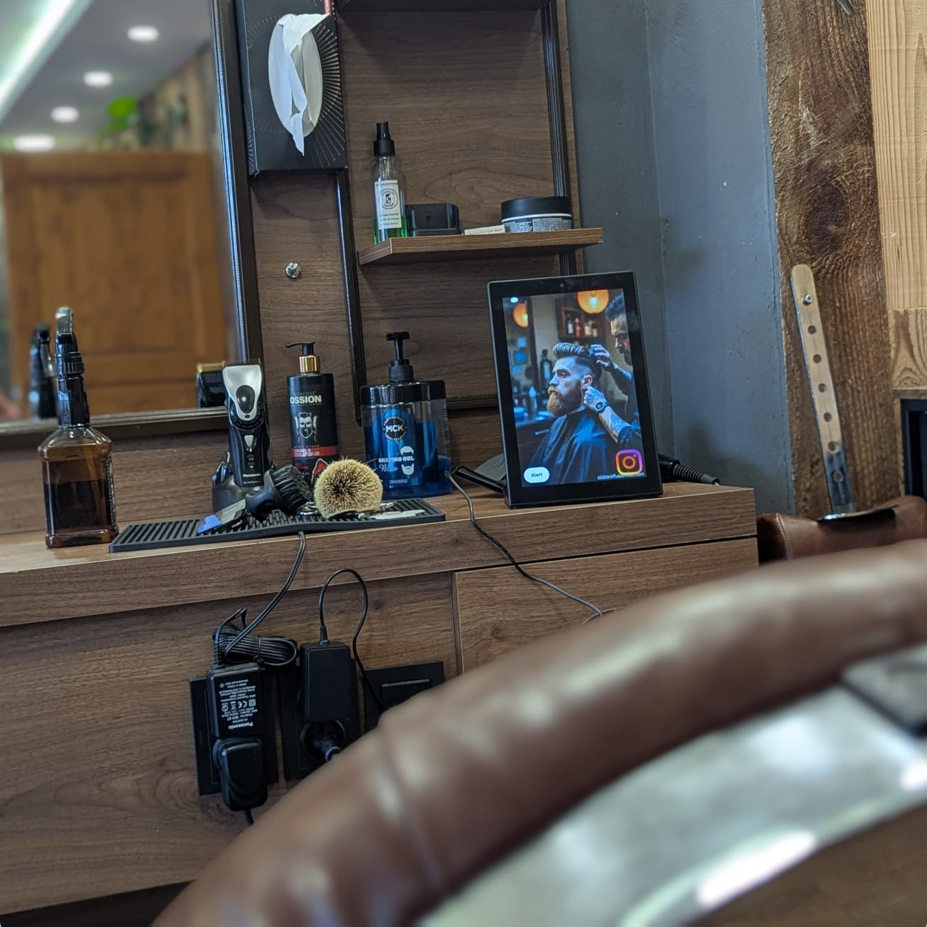 BlickFänger-Display in einem weiteren Friseursalon